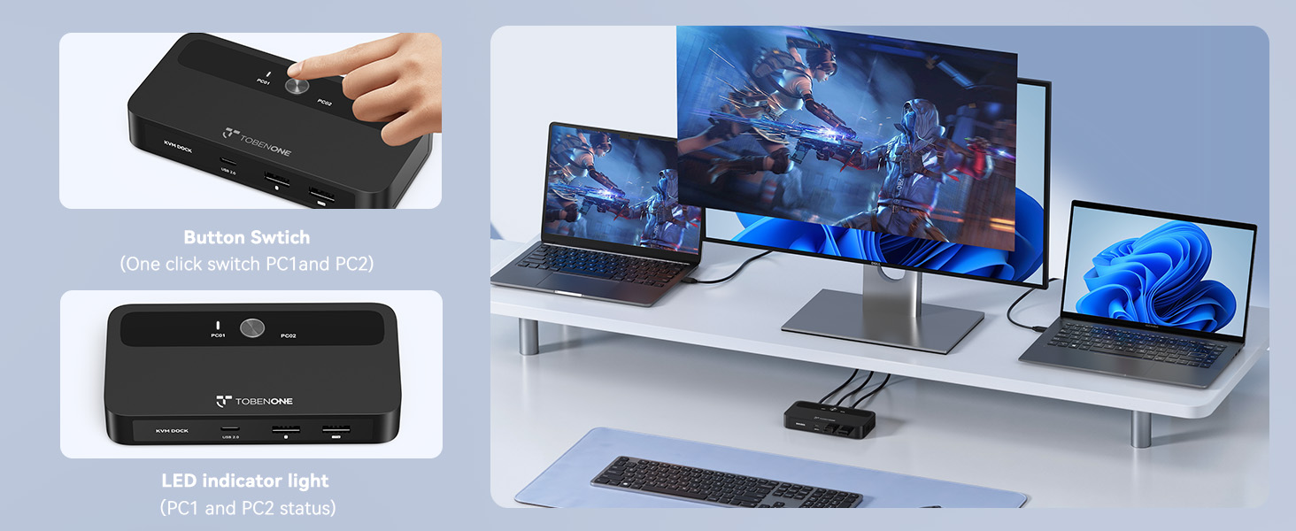 USB C KVM Switch