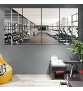 Vlush Home Gym Mirror Tiles 11'' x 11'' x 8PCS Full Body Mirror Full Length & Wall Mounted Mirror...