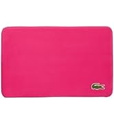 Lacoste Memory Foam Bath Rug – Ultra Soft Fleece Bathroom Mat with Embroidered Crocodile Logo, Su...