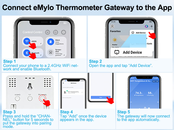 wifi temperature and humidity sensor