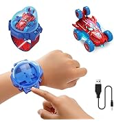 Givzan Spider Toy for Boys, Remote Control Watch Toy for Kids, Mini RC Car with LED Light and Wri...