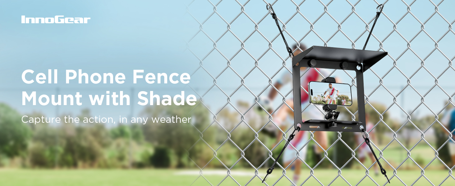 cell phone fence mount