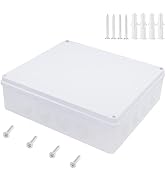 Zulkit Junction Box ABS Plastic Dustproof Waterproof IP65 Universal Electrical Boxes Project Encl...