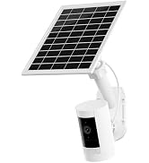 7W Solar Panel with Wall Mount for Ring Spotlight Cam/Plus/Pro Battery,Stick Up Cam/Pro &Outdoor ...