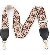 Wide Purse Strap, 2" Adjustable Leather Purse Strap, Replacement Crossbody Handbag Strap for Cros...
