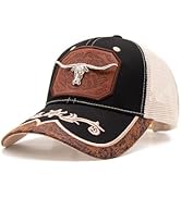 TOPACC Western Trucker Hat for Men Women Vintage Cowboy Country Hats Cute Baseball Cap for Wester...