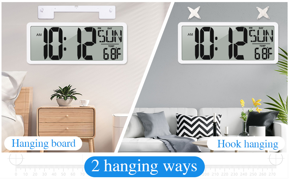 Digital Wall Clocks Battery Operated