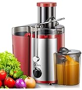 Juicer Machine, 500W Centrifugal Juicer Extractor with Wide Mouth 3” Feed Chute for Fruit Vegetab...