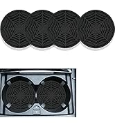4PCS Silicone Car Coasters,Unique Spider Web Non-Slip Car Cup Holder Coaster Car Interior Accesso...