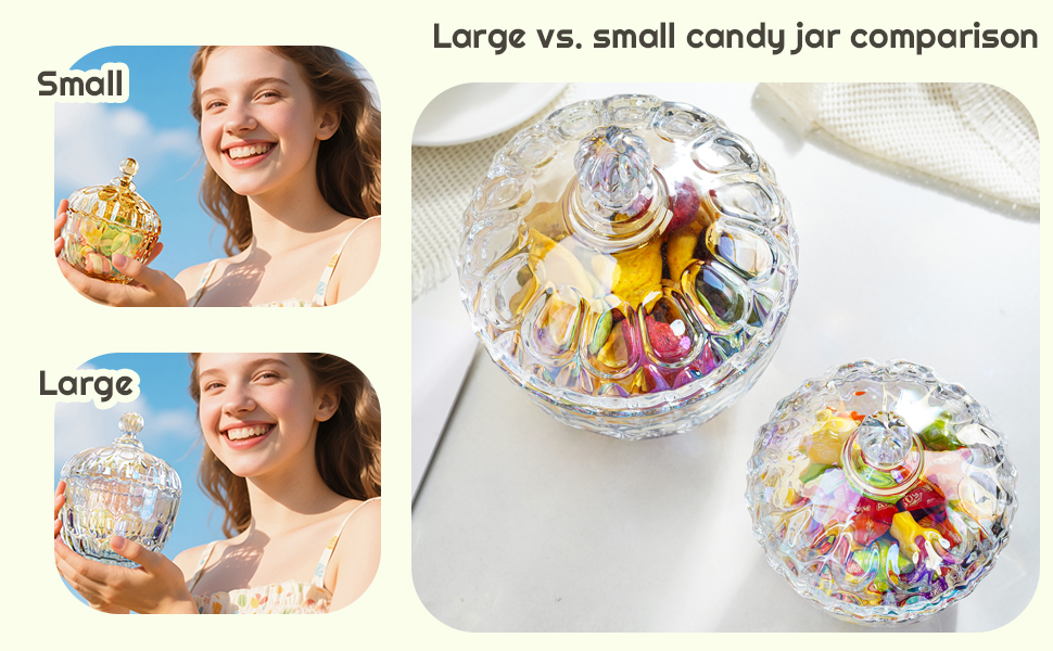 Glass cookie jar