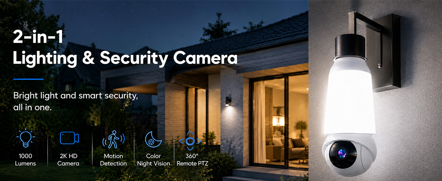 Lightbulb security camera