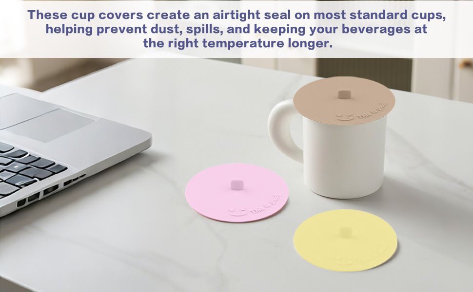 Multicolored Anti-Dust Cup Lids