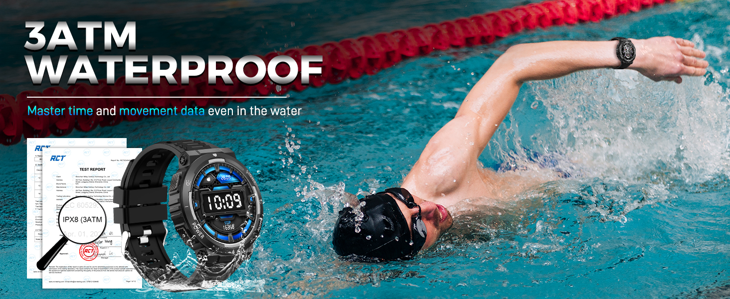 Military Smart Watch for Men Flashlight Tactical Smartwatch Fitness Watch 3ATM Waterproof