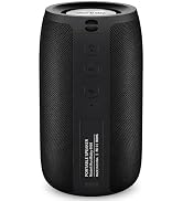 Musibaby M68 Portable Bluetooth Speaker, 12W, IPX5, FM, USB/AUX, Black | Portable 12W speaker for...