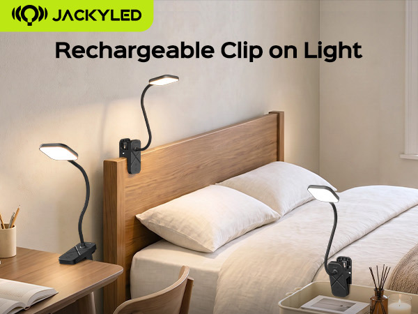 Rechargeable Clip on Light for Bed