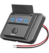 78W 12V USB Outlet Surface Mount Lightweight Dual USB C 30W and QC 3.0 18W Car USB Port, 12 Volt ...