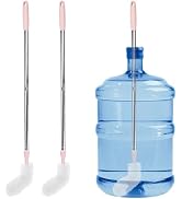 Cuitrent Stainless Steel Bucket Brush, 28 inch, 2 Pack, Nylon Bristles, Plastic Handle, Bendable ...