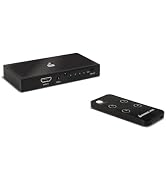 IOGEAR 4-Port 8K Ultra HD HDMI Switch 48 Gbps HDR+ 4K 120Hz — Plug and Play — Connect up to Four ...