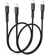 USB C to USB C Cable 2ft 2 Pack, Short 60W Fast Charging & 480Mbps Data Transfer Type-C to USBC U...