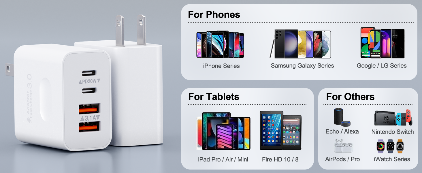 double usb wall charger