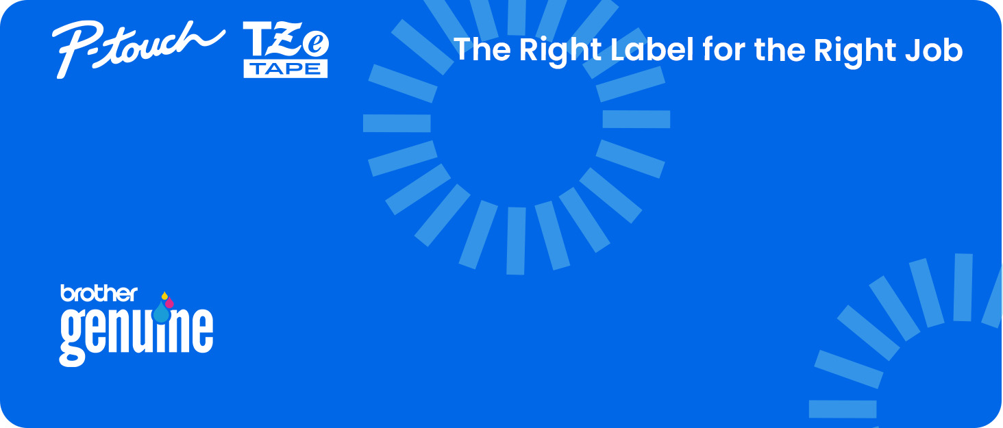 Brother Genuine P-touch TZe Tape: The Right Label for the Right Job