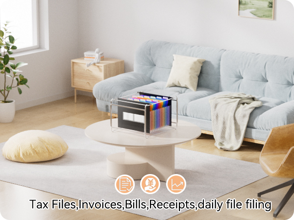 ThinkTex Plastic Expanding Hanging File Folders