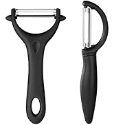 AUAUY 2PCS Potato Peeler, Y and I-Shaped Swivel Vegetable Peeler Set, Fruit Peeler for Kitchen, N...