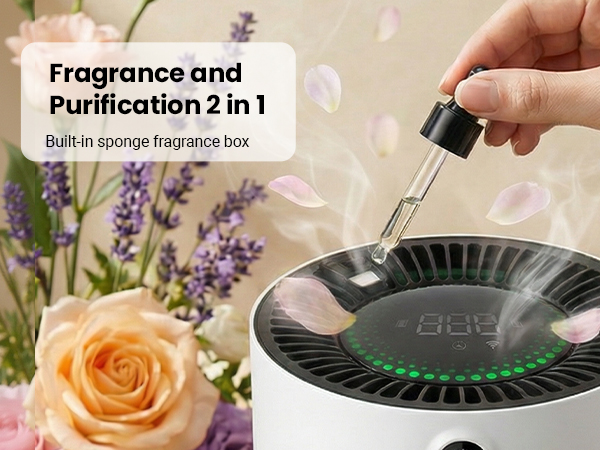 hepa air purifier smart wifi air purifiers for bedroom for home pets large room office kitchen