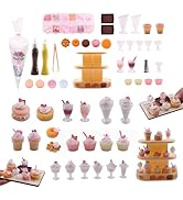 BoFUN DIY No-Bake Miniature Food Craft Kit - 1/12 Scale Dollhouse Kitchen Accessories, Hobby Craf...