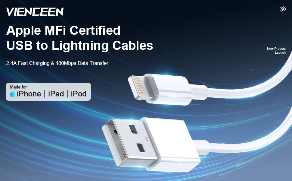 apple mfi certified usb to lightning cables