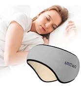 Sleep Mask, Eye Mask for Sleeping with Heads Adjustable, Plush Fabric Blindfold Eyeshade for Men ...