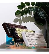 SUEHIODHY 1pcs Acrylic Keyboard Display Stand Colorful 3-Tier Frame Keyboards Storage Holders for...