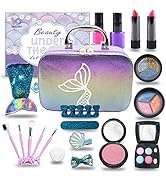 Girls Makeup Kit for Kids, Non Toxic Washable Mermaid Makeup, Kids Makeup Sets for Girls 5-8,Merm...