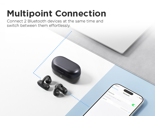 clip-on wireless bluetooth earphones