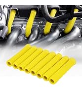 SHINEHOME 2500° Spark Plug Heat Shield Sleeve for 8PCS Spark Plug Wire Boots Ls1/Ls2 Sbc Bbc 350 ...