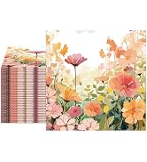 40ocs Floral Paper Napkins Disposable Paper napkins Spring Paper Napkins for Garden Party Decorat...