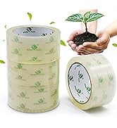 BOMEI PACK Clear degradable Packing Tape, Cellophane Packaging Tape for Box Carton Sealing, Mo...