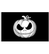 Arosche Halloween Flag 3x5 Ft Double Sided Scary White Jack O' Lantern Pumpkin Flag Happy Hallowe...