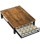 IBUYKE Wooden Coffee Pod Holder for K-Cup, 35 Capacity Capsule Pods Storage,Mullti Coffee Pod Dra...