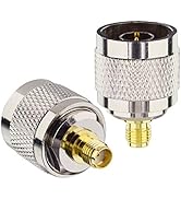 Boobrie N Type Male to SMA Female Antenna Adapter SMA to N Coax Connector RF Coaxial CB Radio Ant...