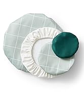 Lattice, Dark Green, and White Bowl Caps