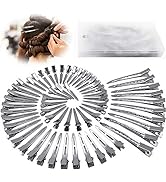 60Pcs Metal Duck Billed Hair Clips for Women Styling Sectioning, Silver Hair Pins for Long Hair, ...