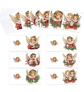 Tontut 6pcs Diamond Painting Kit Greeting Cards, Angel 5D Handmade Art Birthday Holiday Gift Card...