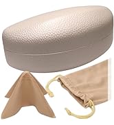 MyEyeglassCase Large Curved Sunglasses Case - Women Hard Shell Glasses Holder - XL Large Eyeglass...