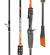 Sougayilang Fishing Rods - IM6 Graphite Blanks Casting & Spinning Rods,Stainless Steel Guides wit...