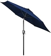 HealSmart 7.5ft Patio Umbrella with Push Button