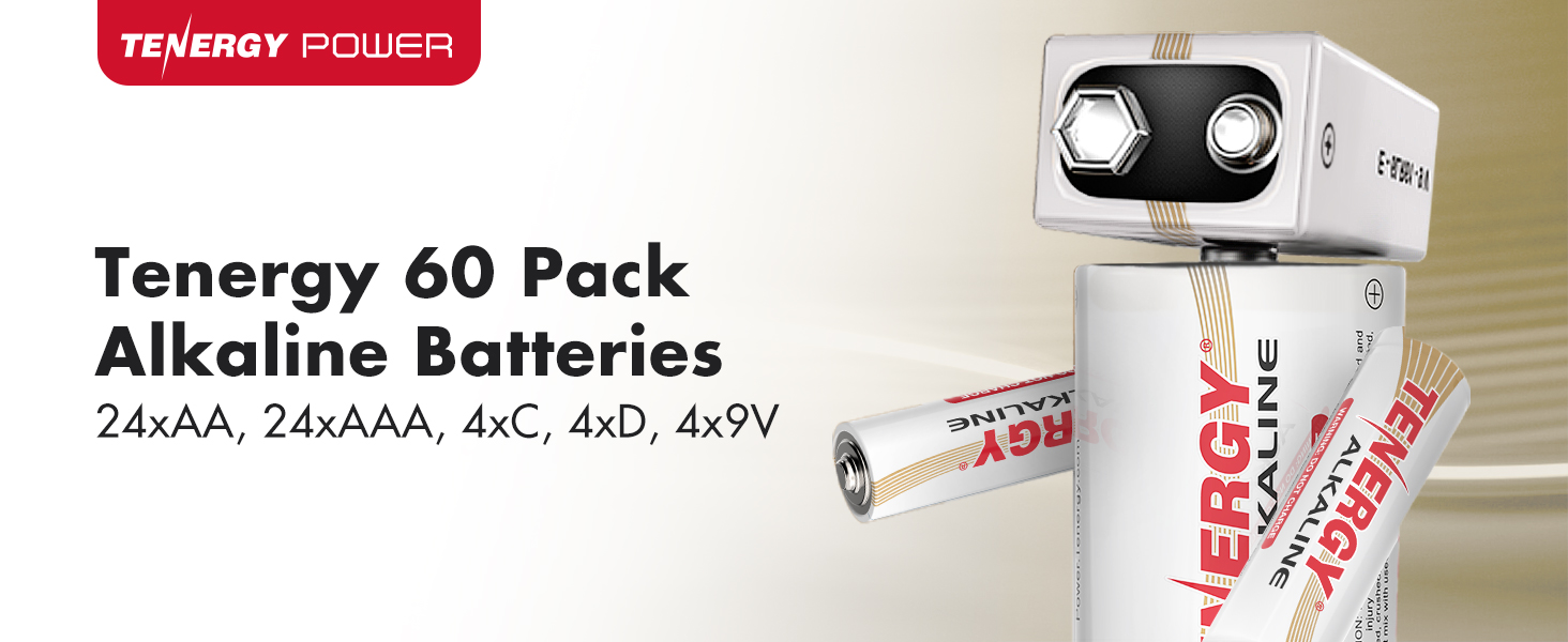 Long lasting single-use alkaline batteries