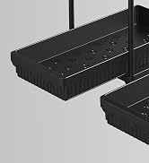 2 pack black under sink organizer