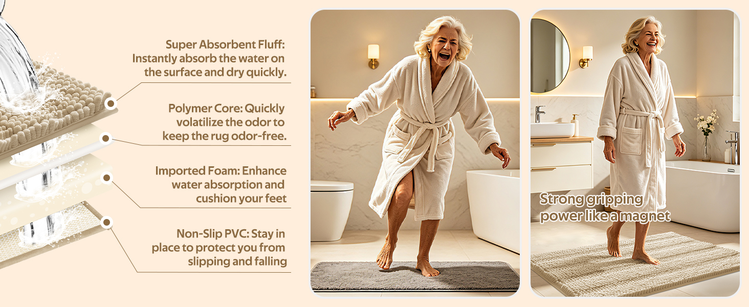 non-slip bath rug