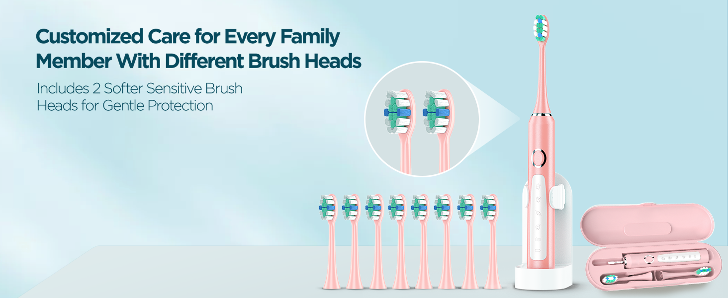 Sonic Electric Toothbrush for Adults and Kids